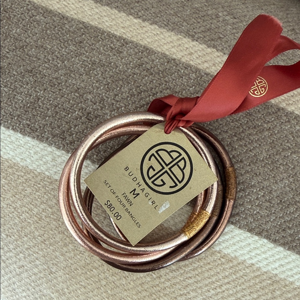 Budhagirl Women's Gold and Brown Bracelet Set